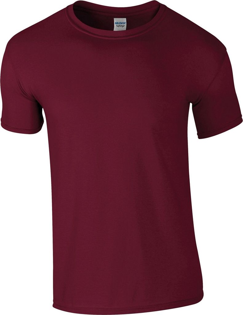 Gildan Herren Soft Style T-Shirt PC2882 (3XL) (Weinrot)