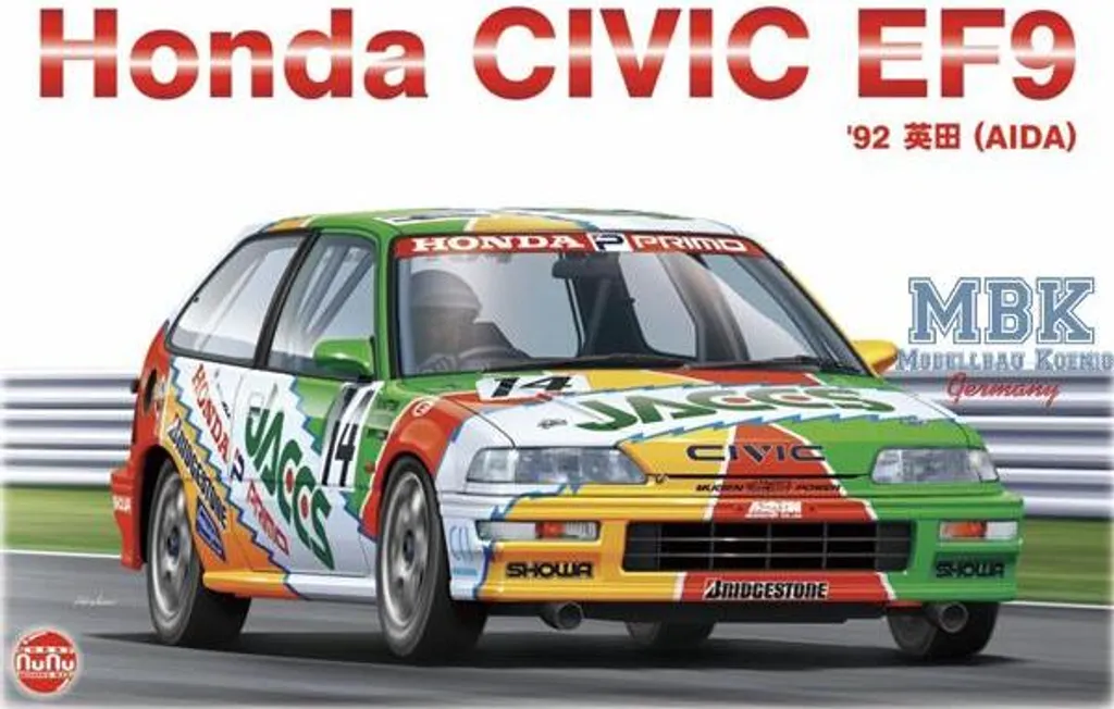 Honda Civic EF9 miniature JACCS 92 NonNon NON-24021 en résine 1/43
