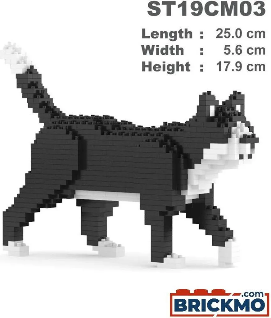 Loisir Créatif Adulte Chat en Smoking JEKCA Bricks Idée Cadeau Original