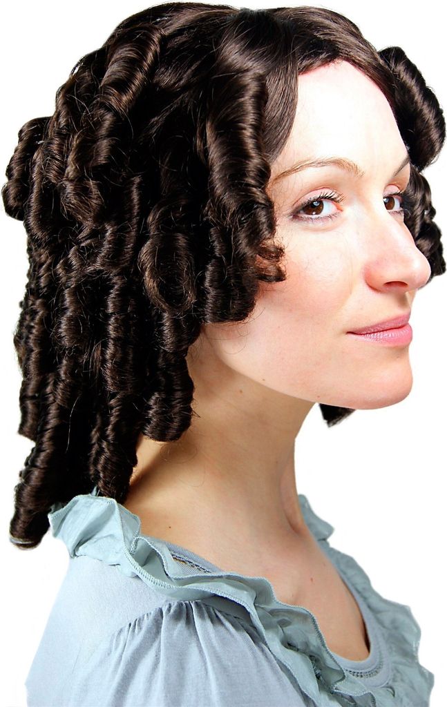 WIG ME UP Barocke Perücke, Locken, braun, 6006A-6 Produktbild 