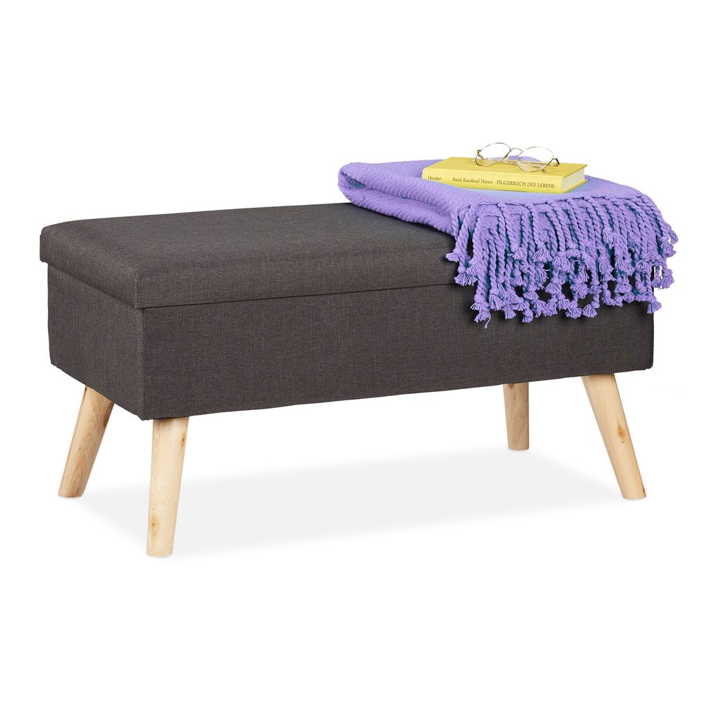 Lavica s úložným priestorom RD31589, antracitová Obrázok produktu 