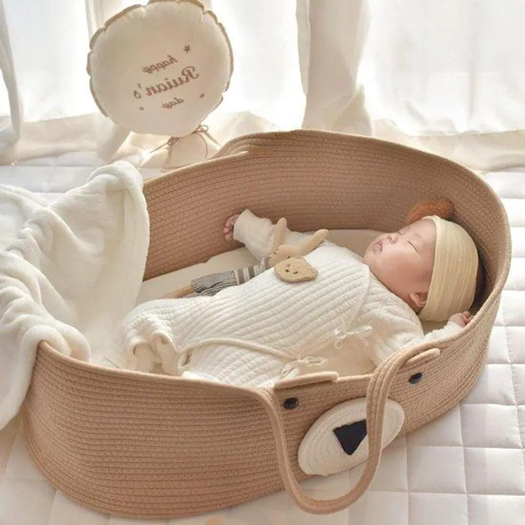 Lit de voyage enfant anti-sol humide - Couchage suspendu avec cordes