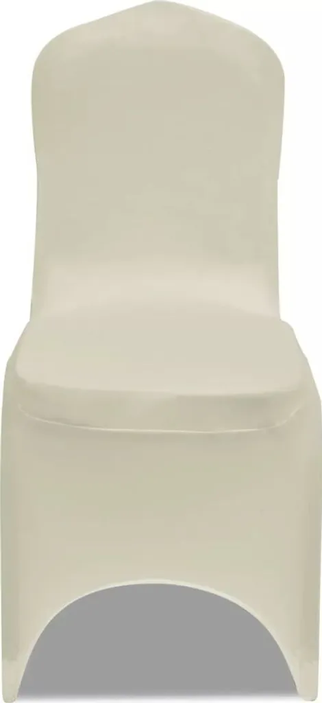 Housses de chaises stretch crème vidaXL 100 pièces tissu premium