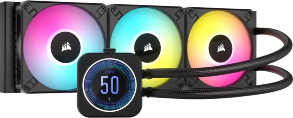 Watercooling Tout-en-un Corsair H150i ELITE LCD XT Triple Ventilateur