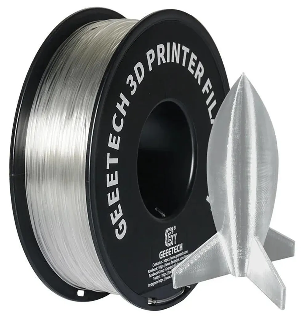 Filament pour imprimante 3D PLA transparent idéal prototypage visuel