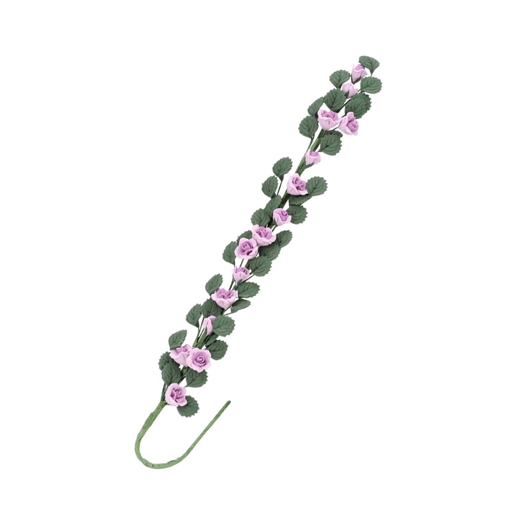 Puppenhaus Blume,Puppenhaus Garten Dekoration,Puppenhaus lange Bouquet,Mini Rose String,Puppenhaus dekorative Accessoires