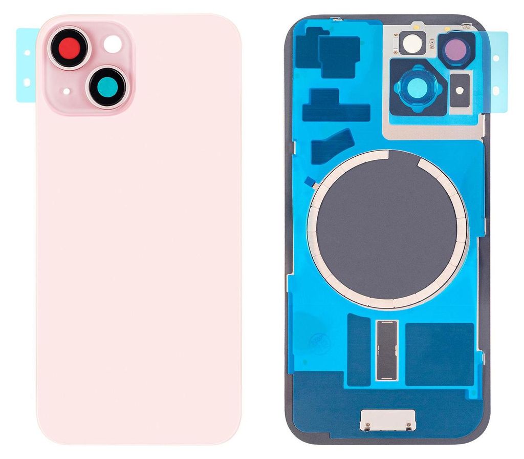 Smartphone Backcover Ersatzteil neu kompatibel mit Apple Modell iPhone 15 Rosé