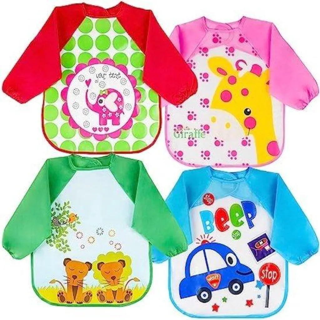 Cape de bain imperméable pour bébé - Lot de 4 serviettes de 6 à 36 mois