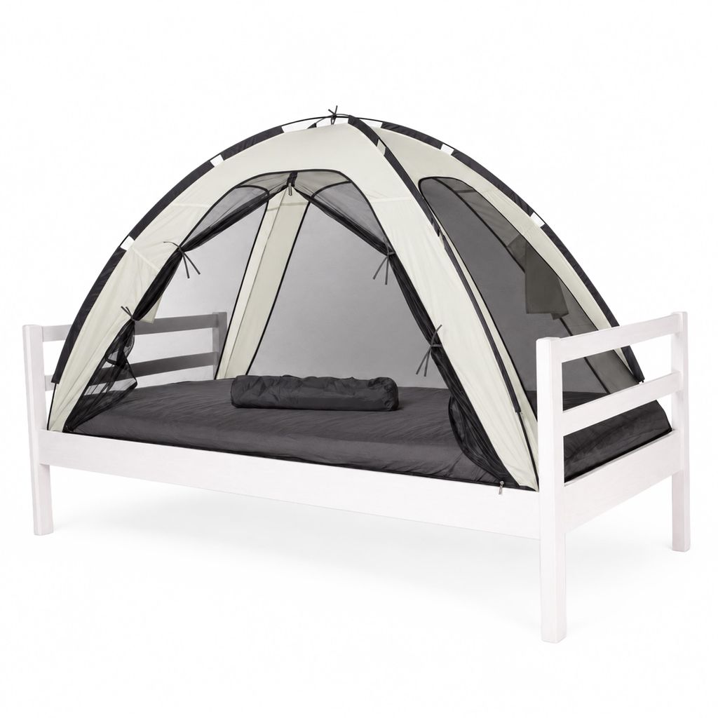 DERYAN, letto con zanzariera – 200 × 90 cm – Rete di alta Immagine del prodotto 
