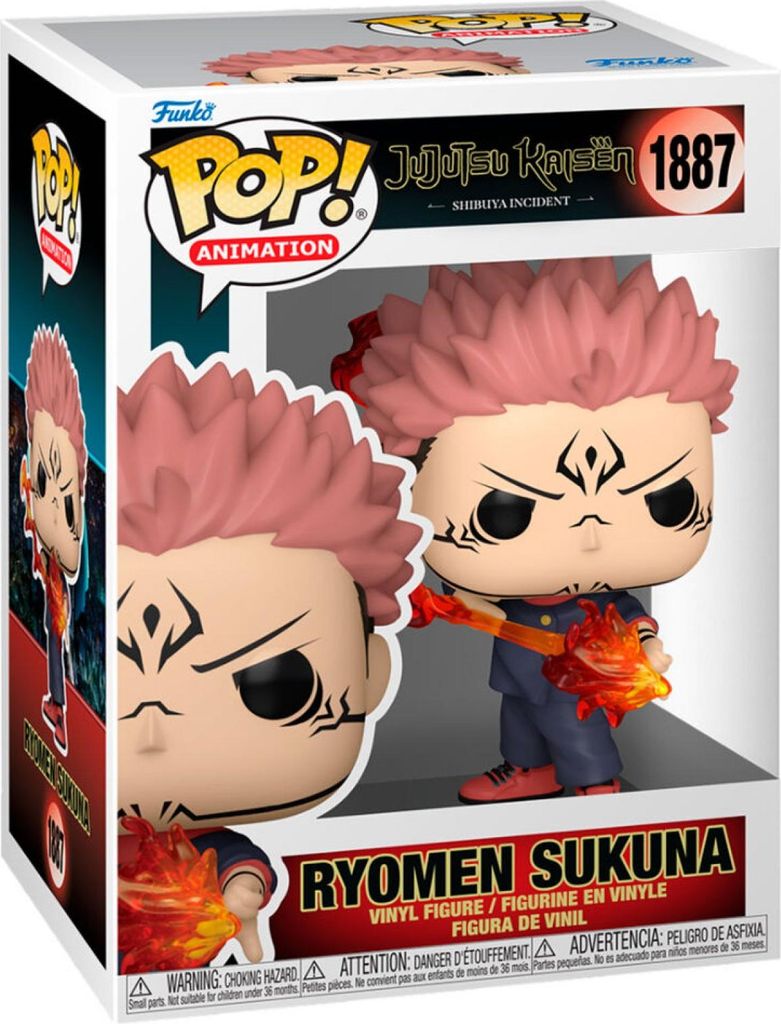Figurine Funko POP Jujutsu Kaisen 1887 Ryomen Sukuna Image du produit 