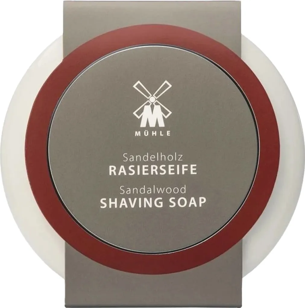Savon Rasage Santal 65g et Coupelle Porcelaine MÜHLE au Design Chic