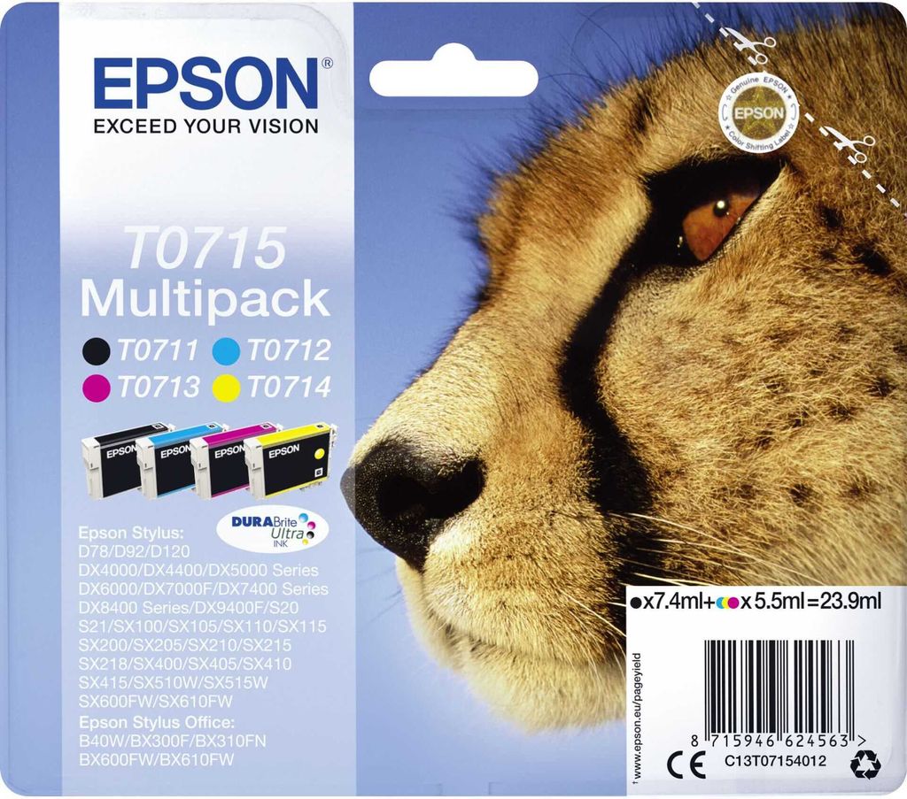 Epson DURABrite Multipack T 071                     T 0715 Produktbild 