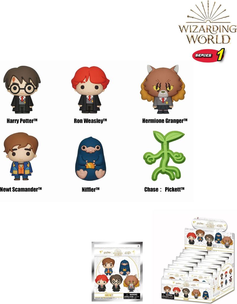 Wizarding World 3D Magnete Series 1 Display (12)