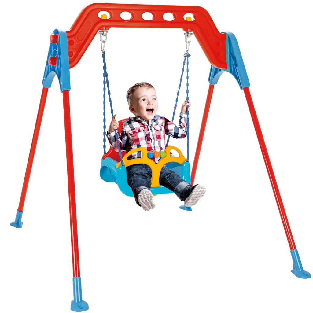 Balançoire WOOPIE sécurisée pour enfant - Installation facile jardin