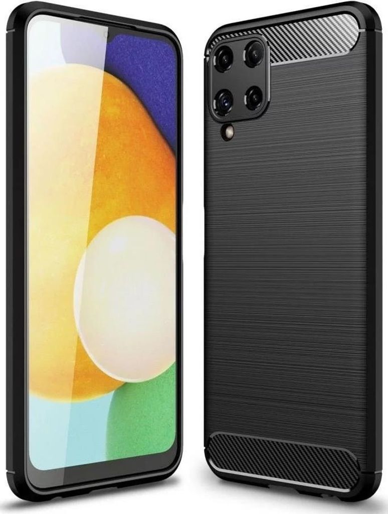 Carbon Shield TPU Hülle für Samsung Galaxy A22 4G - Schwarz KP29543