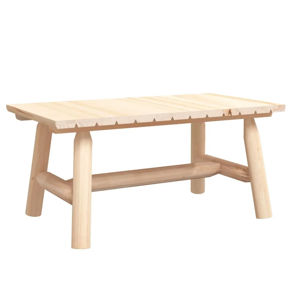 Tavolino 90x50x41 cm in legno massiccio di abete rosso