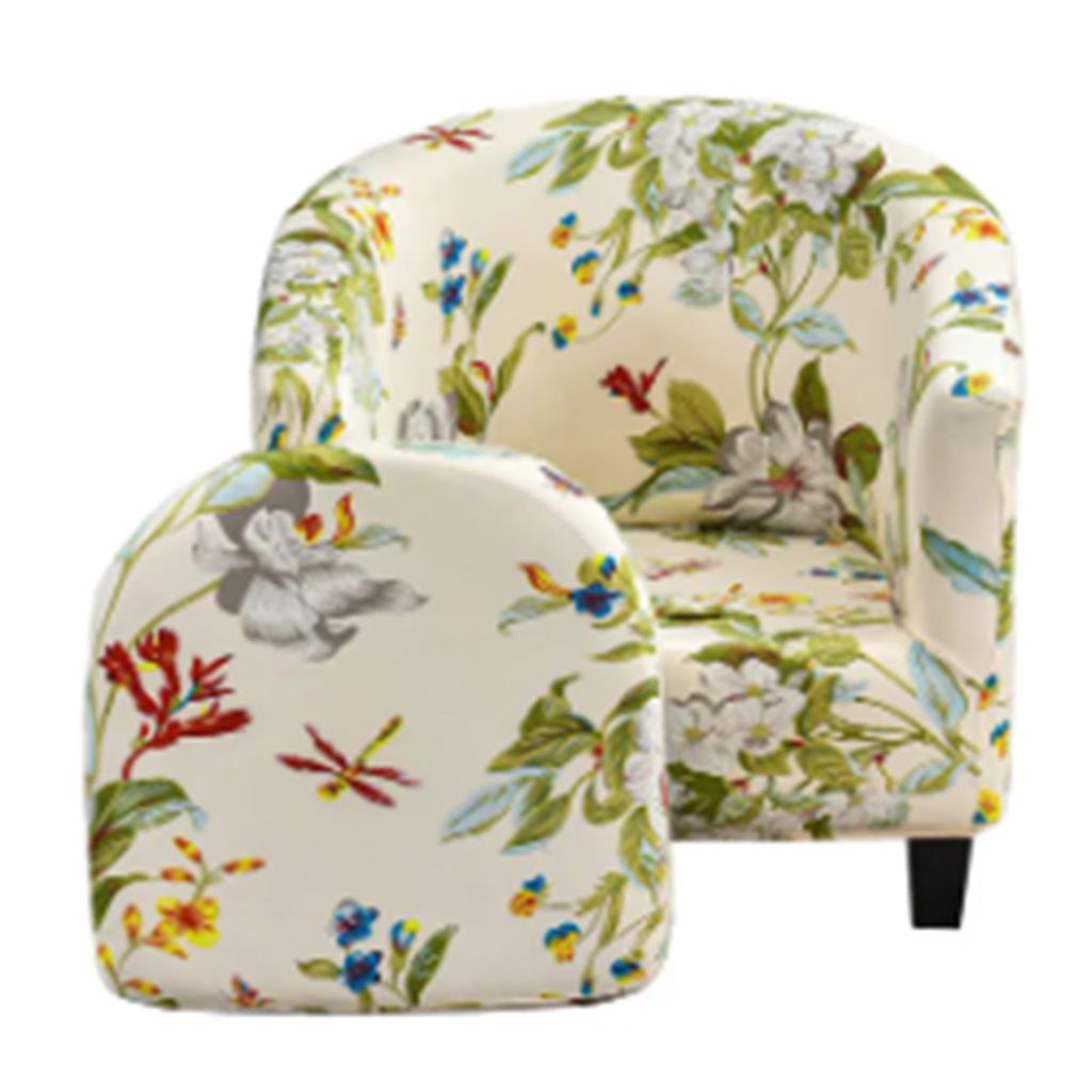 Dickes Milchseiden-Sitzbezug, elastischer halbrunder Sofabezug im amerikanischen Stil, abnehmbar und doppellagig, ideal für Einzelsofas und Stühle.