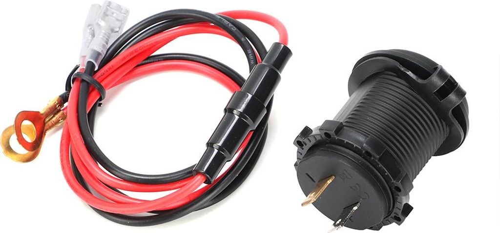 Wasserdichtes Auto-Motorrad-Boot 4,2 A USB-Handy-Ladegerät mit doppelter Öffnung, grün, DC12–24 V