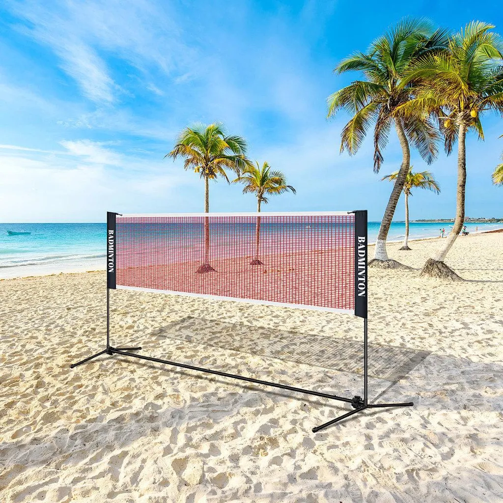 Filet de badminton Ikodm en polypropylène et structure acier galvanisé - 8