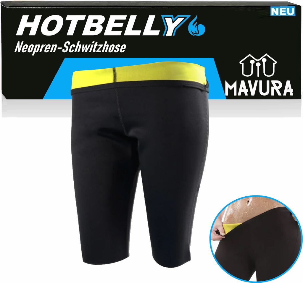 HOTBELLY Neopren Schwitzhose Saunahose Hot Yogahose Sport