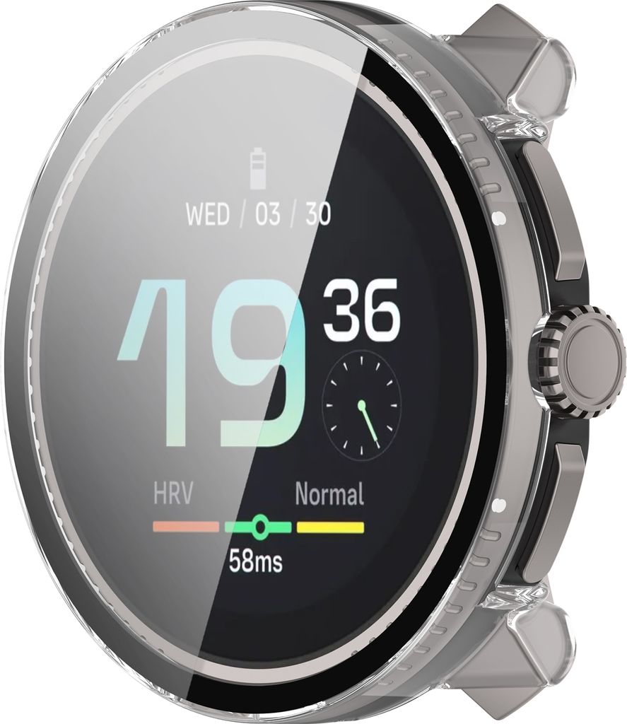 INF Uhrengehäuse mit Displayschutz für die Suunto Race S-Uhr Schwarz