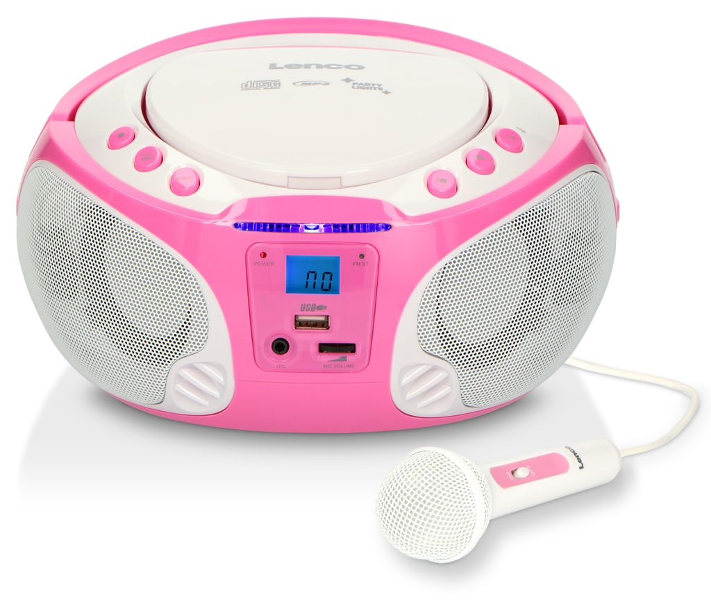 Lenco Radio SCD-650, lecteur CD, couleur : Rose Image du produit 