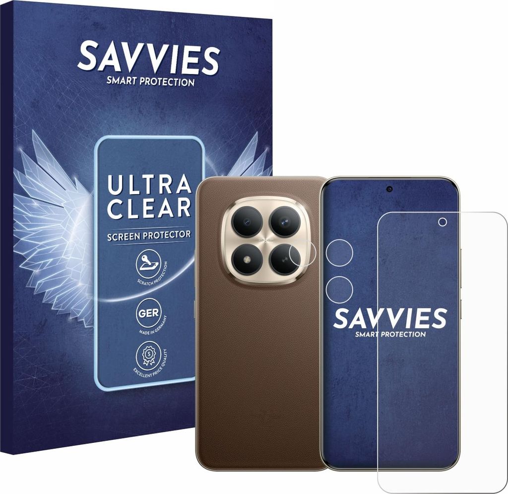 18x Für Xiaomi Redmi Note 15 Pro Plus 5G (Display+Kamera) Schutzfolie Savvies Displayschutz Display Schutz Folie Klar Transparent