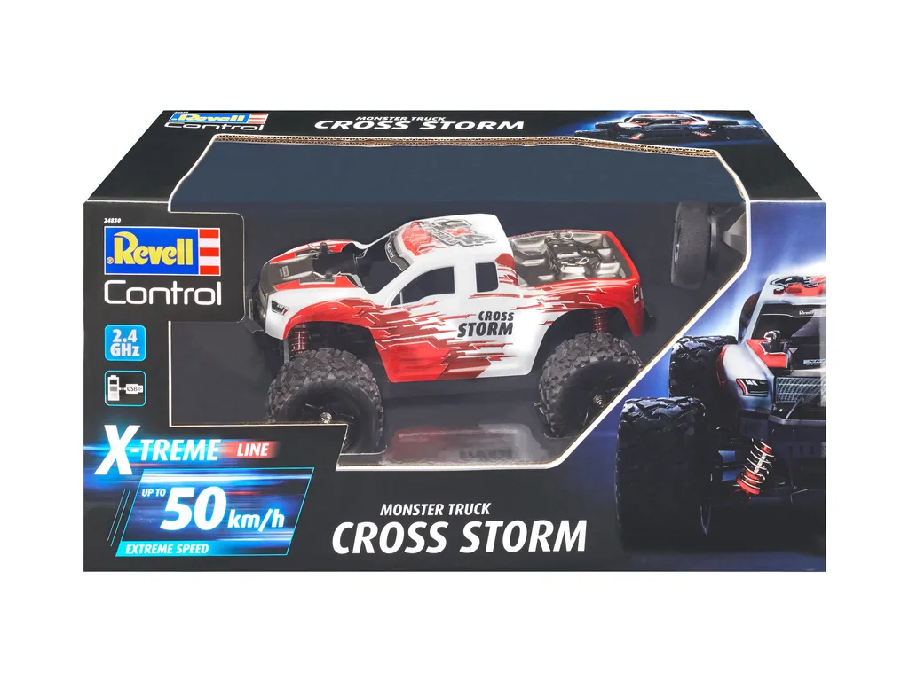Voiture RC Cross Storm Revell 1:18 : Finies les Roues Coincées dehors