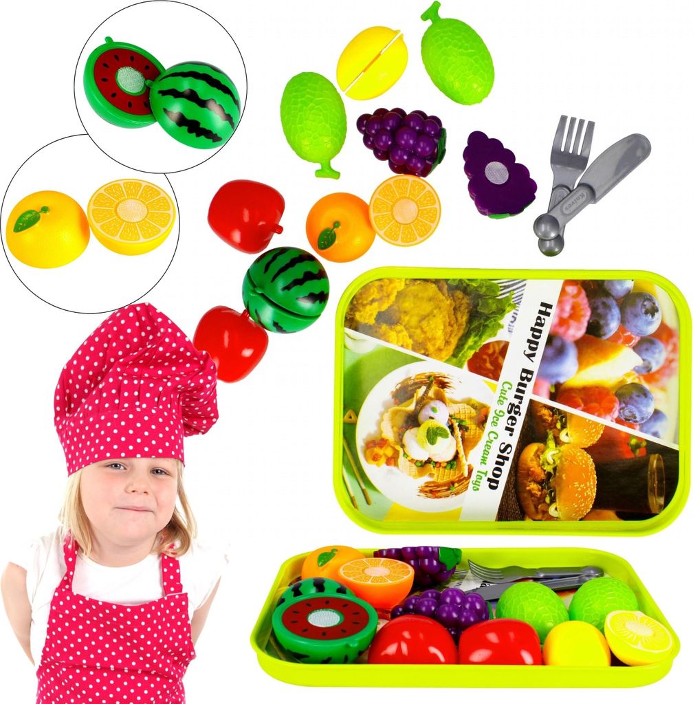 Küchenset, Schneiden von Obst auf einem Tablett 3+ MEGA CREATIVE