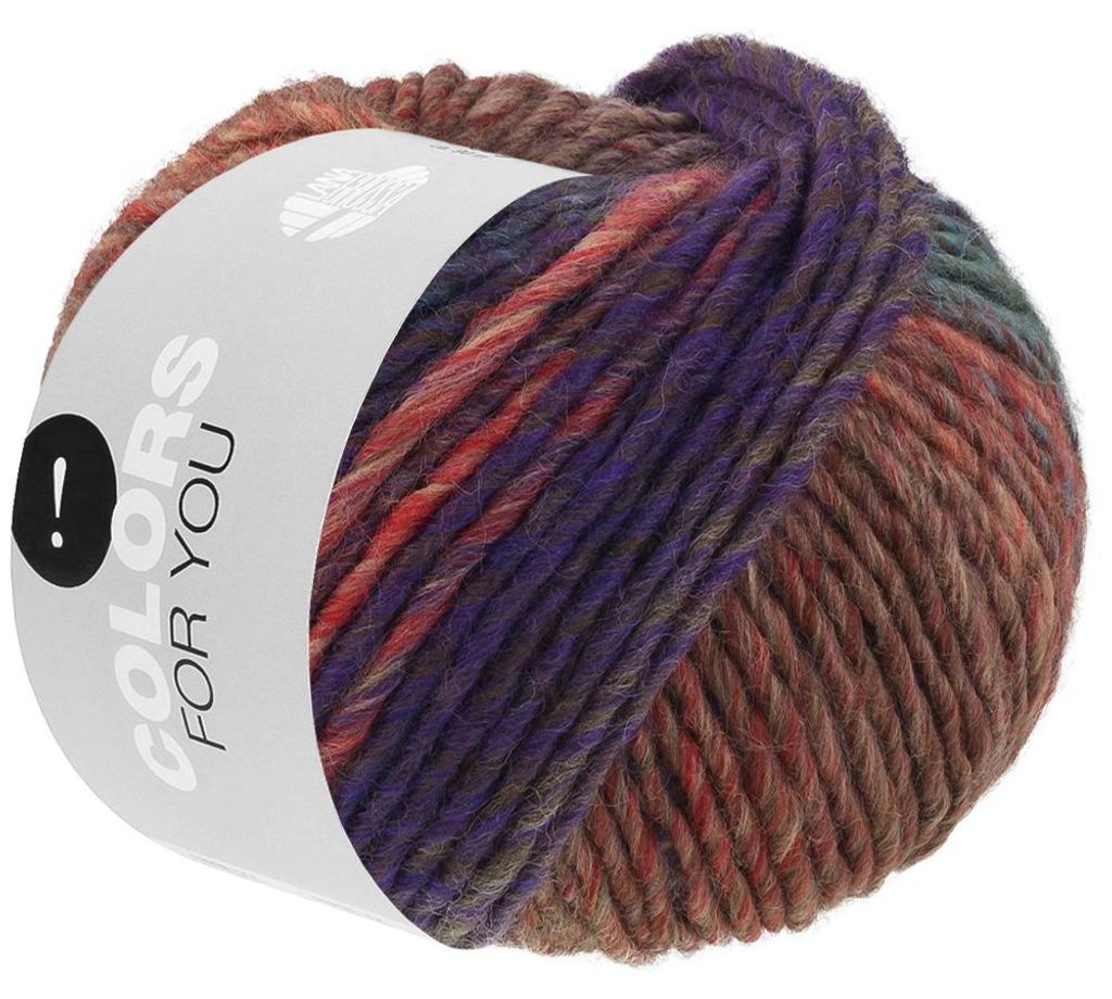 Lana Grossa COLORS FOR YOU 50 g voluminöses Dochtgarn mit Produktbild 