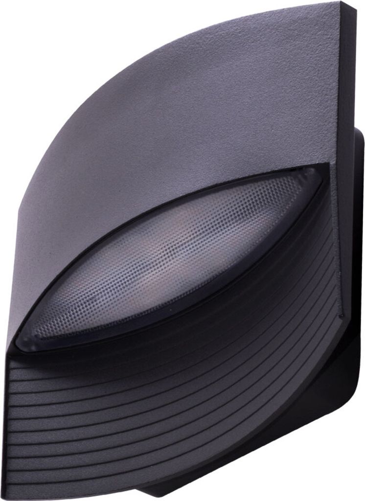 Lutec LED Außenwandleuchte Lotus anthrazit IP54 Up- & Produktbild 