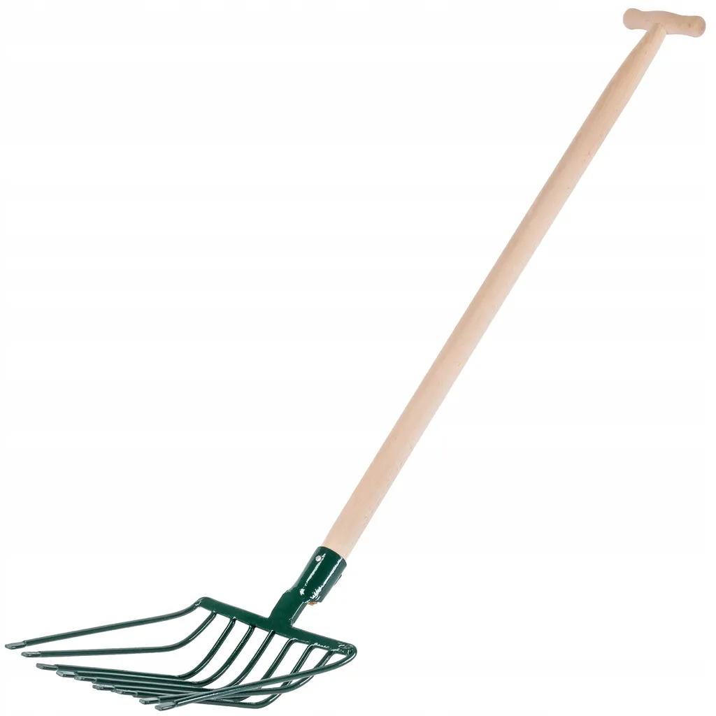 Fourche de Jardin 9 Dents en Métal 131 cm contre le Mal de Dos - Vert - 5