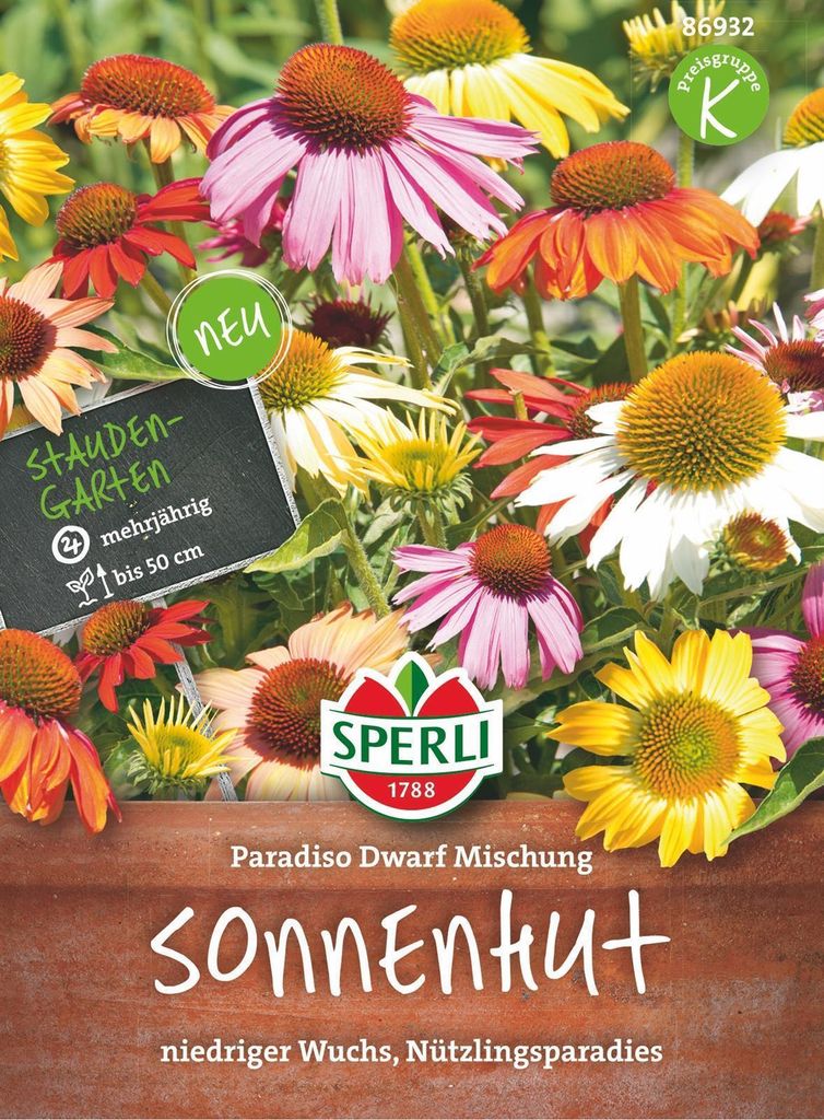 SPERLI Sonnenhutsamen Paradiso Dwarf Echinacea purpurea 18 Produktbild 