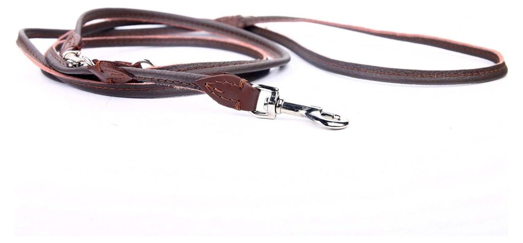 Echt-Leder-Hundeleine 8mm x 220cm, geeignet für kleinere Hunde
