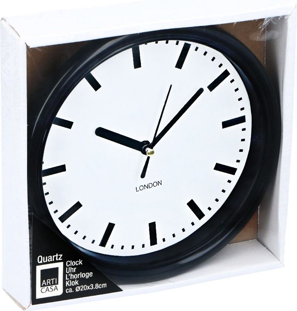 Nástěnné hodiny 20 cm černá ED-224295cern Obrázek produktu 