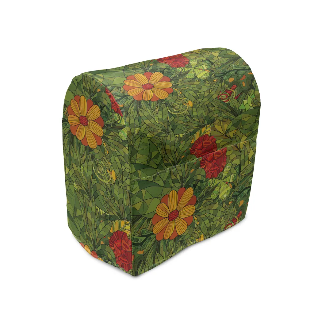 Housse Mixeur Lavable Anti-tache, Solution de Rangement Jungle Rétro