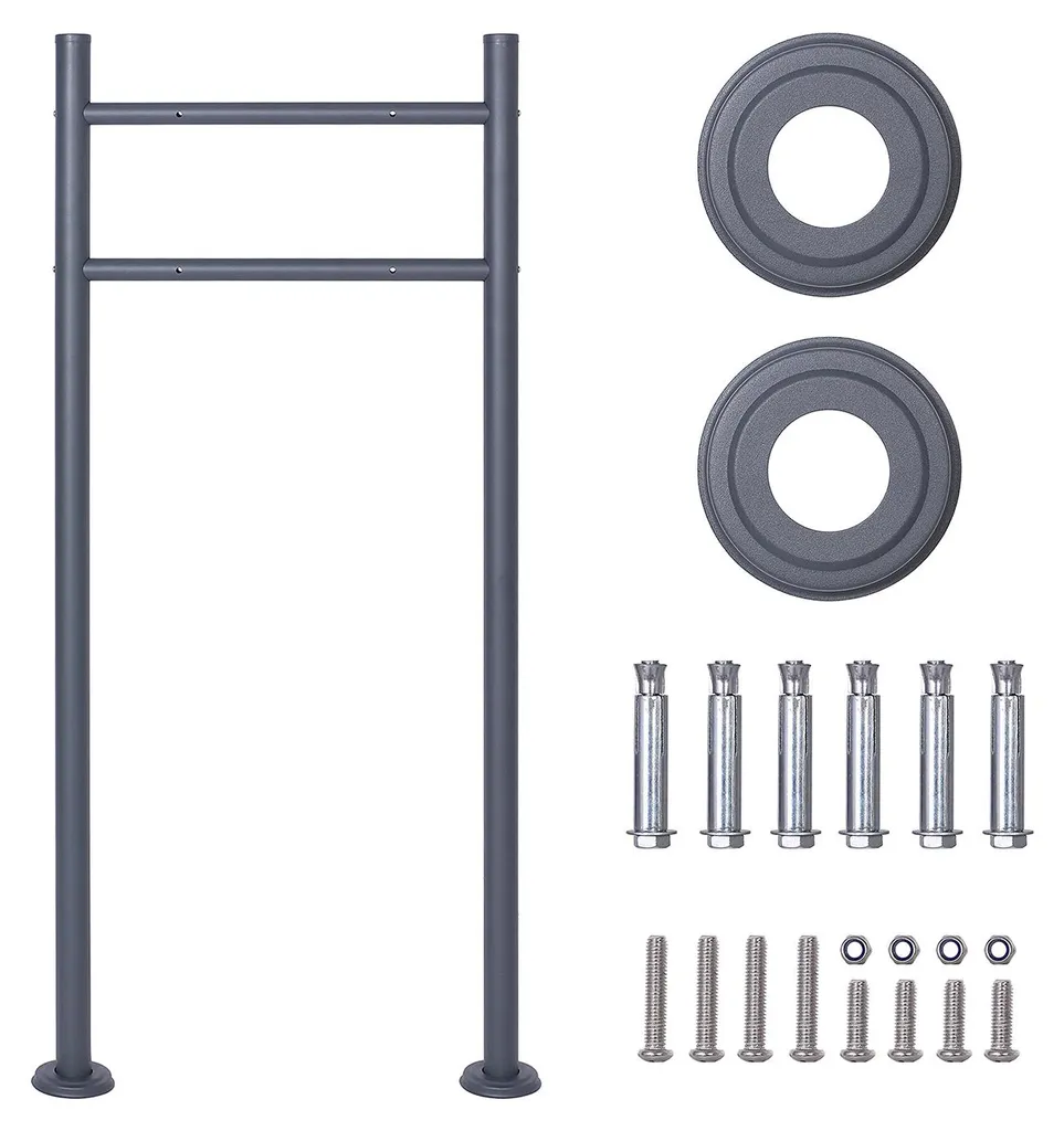 Porte-lettres Westmann Brivo sur pied en acier anthracite au design moderne