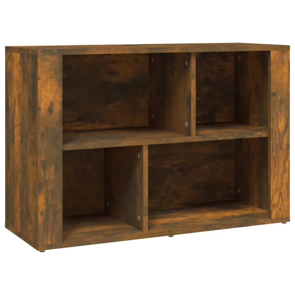 Credenza Bassa SYFAX Rovere Fumo | Elegante Mobile 80 cm Legno