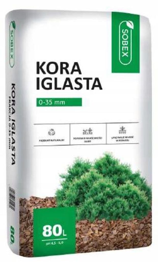 Nadelholz Rindenmulch gemahlen 0-35 mm 80 L Gartenmulch gegen Unkraut & Austrocknung