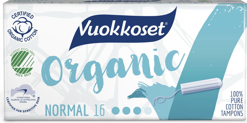 Vuokkoset - Tampons - Organisch Baumwolle - Normal Produktbild 