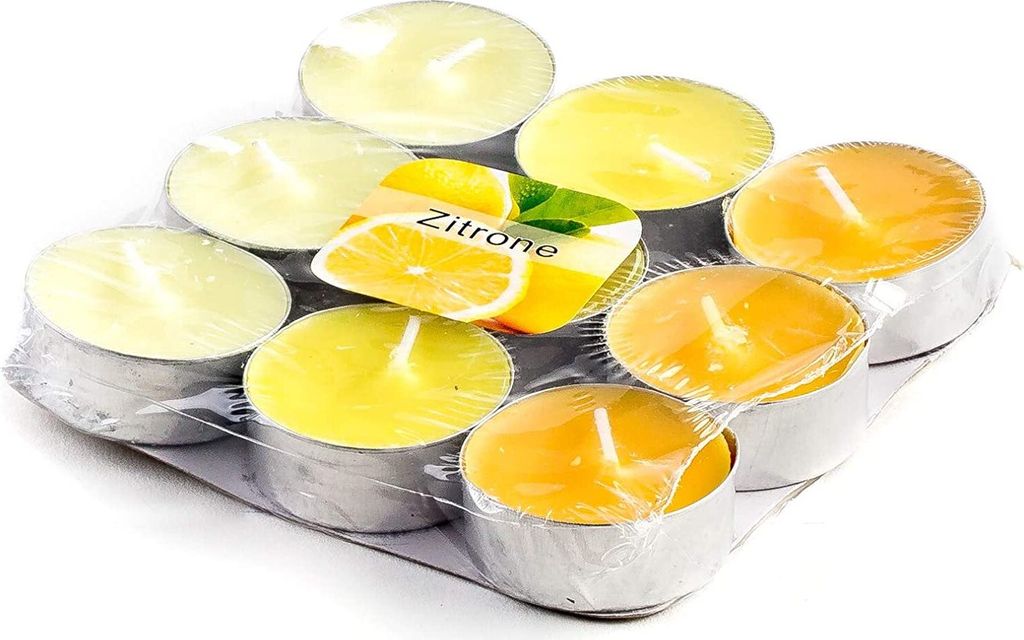Duft Teelichter Zitrone 36 Stück Produktbild 