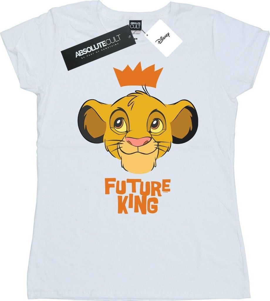 Disney - "The Lion King Future King" T-Shirt für Damen BI25207 (XXL) (Weiß)