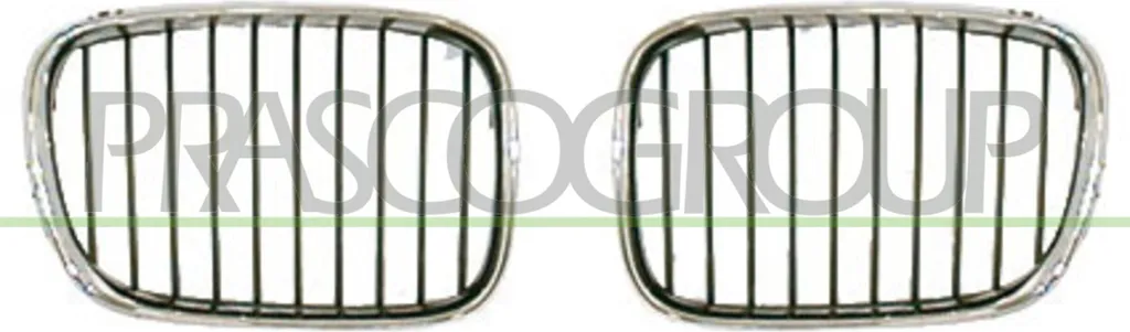 Grille de calandre droite chromée pour BMW E39 - Finition Haute Qualité