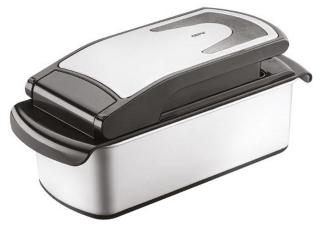 A product shot of a food dicer.