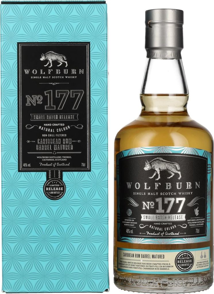 Wolfburn N°177 Single Malt Scotch Whisky Small Batch Release 46% Vol. 0,7l in Geschenkbox