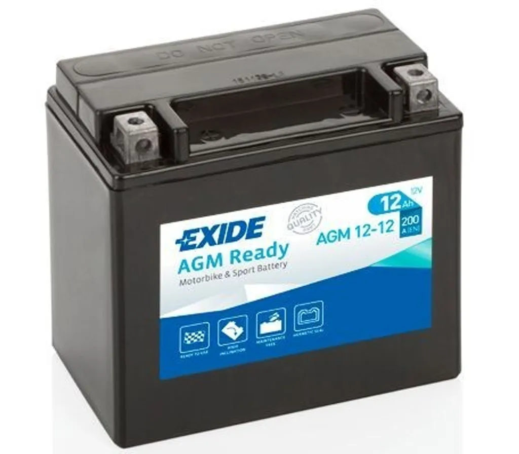 Exide AGM 12V 12Ah 200A: Batteria Moto per Viaggi Senza Confini