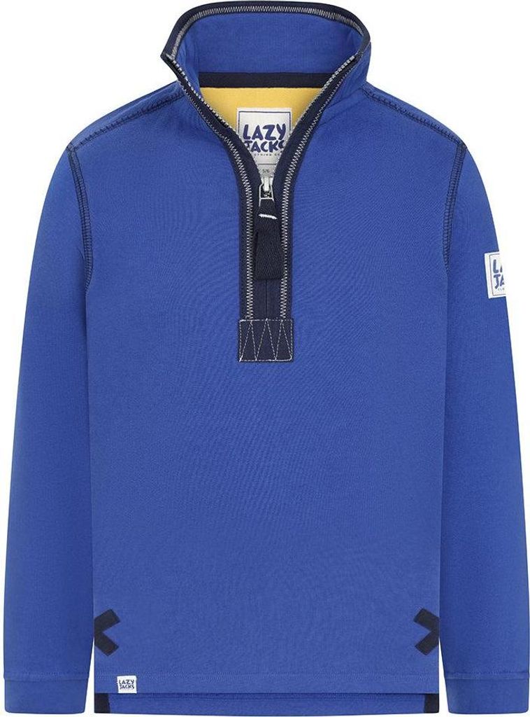 Lazy Jacks - Sweatshirt für Jungen, mit kurzem Reißverschluss LJ174 (128) (Königsblau)