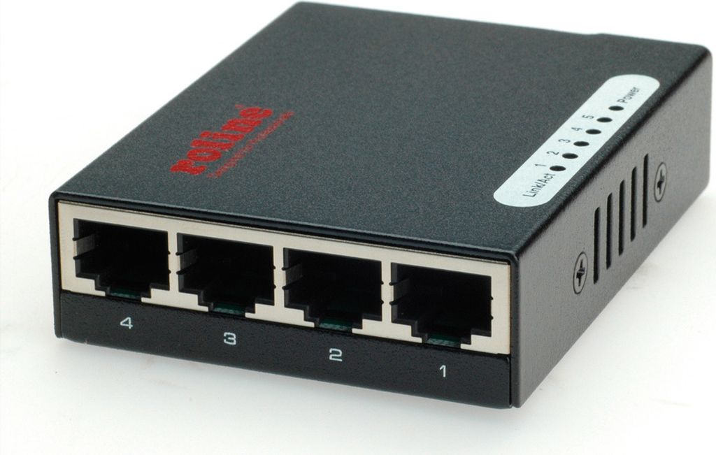 ROLINE Fast Ethernet Switch, Pocket, 5 Ports