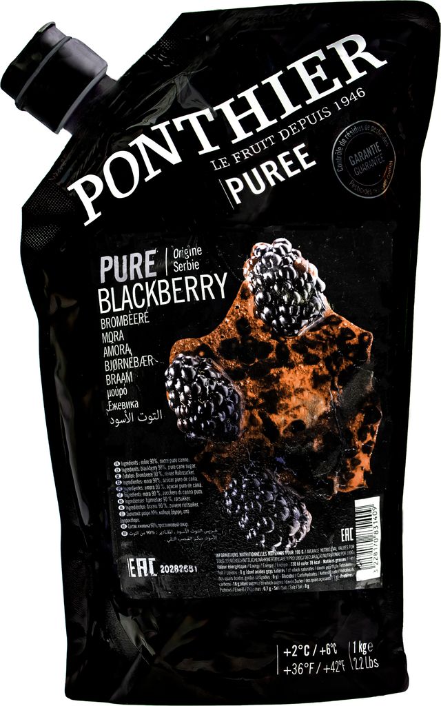Food-United BROMBEEREN PÜREE Frucht-Mark-Püree von Ponthier 6x 1 KG