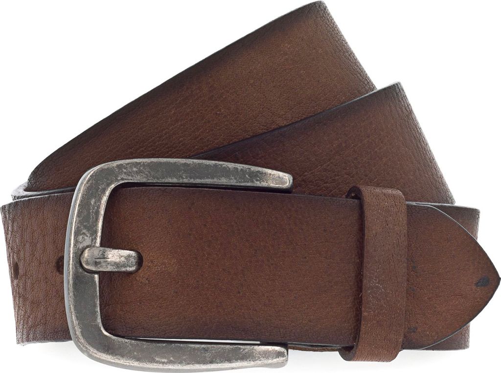 Vanzetti Leder Gürtel Denim Love 40mm Full Leather Belt W115 Dark Brown braun
